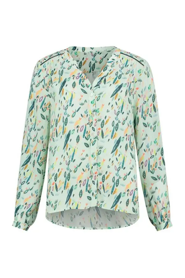 POM Amsterdam SP6259 Blouse - Confetti Kisses Mint