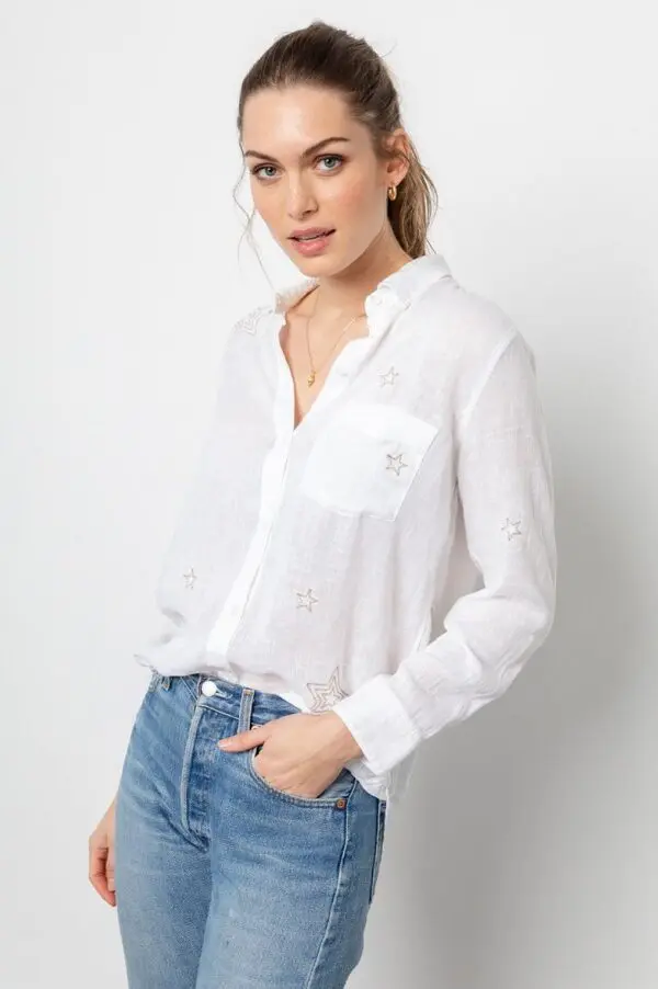 Rails Charli Shirt - Metallic Stars - Image 5