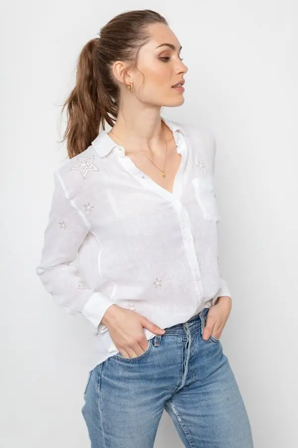Rails Charli Shirt - Metallic Stars - Image 4