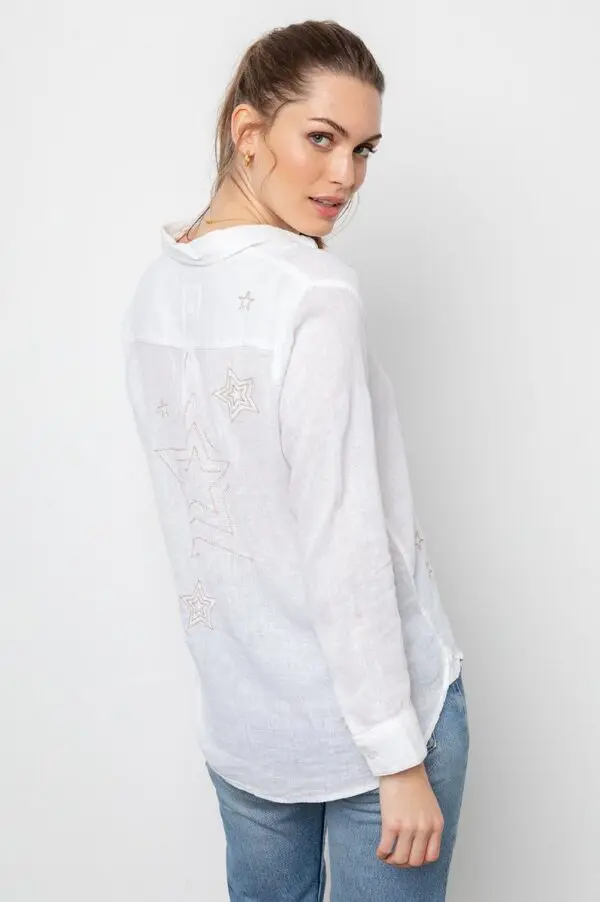 Rails Charli Shirt - Metallic Stars - Image 3