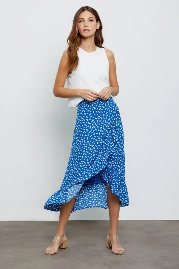 Rails Nova Skirt - Cobalt Floating Daisies - Image 3