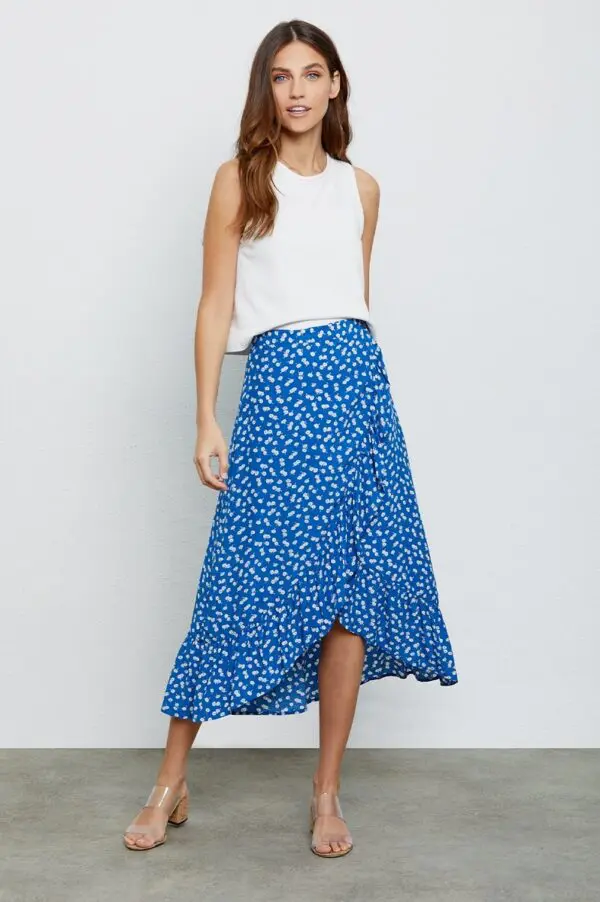 Rails Nova Skirt - Cobalt Floating Daisies - Image 2