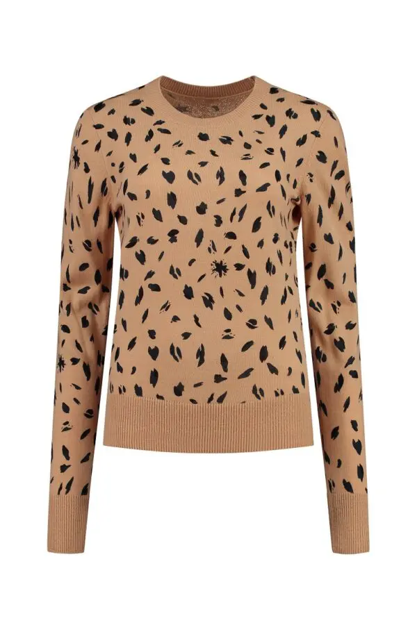 POM Amsterdam SP6367 Pullover - Leopard Sand