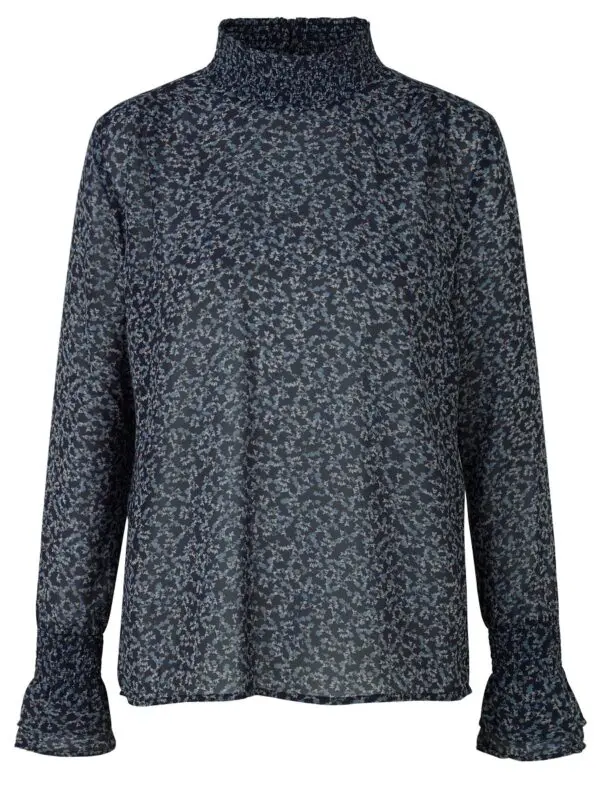 Rosemunde Manila Blouse - Blue Petit Flower Print