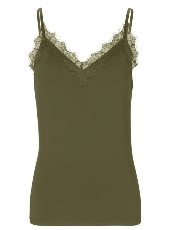 Rosemunde Strappy Camisole - Military Olive