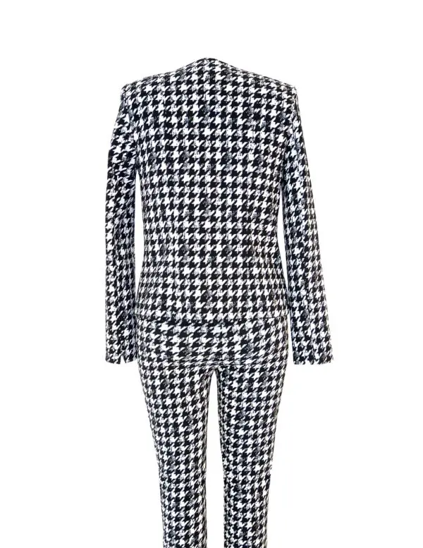 Up Pants 30184 Jacket - Dogtooth Print - Image 2