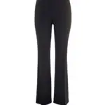 Up Pants 67083 Stretch Crepe 33" Leg Boot Cut Trousers - Black