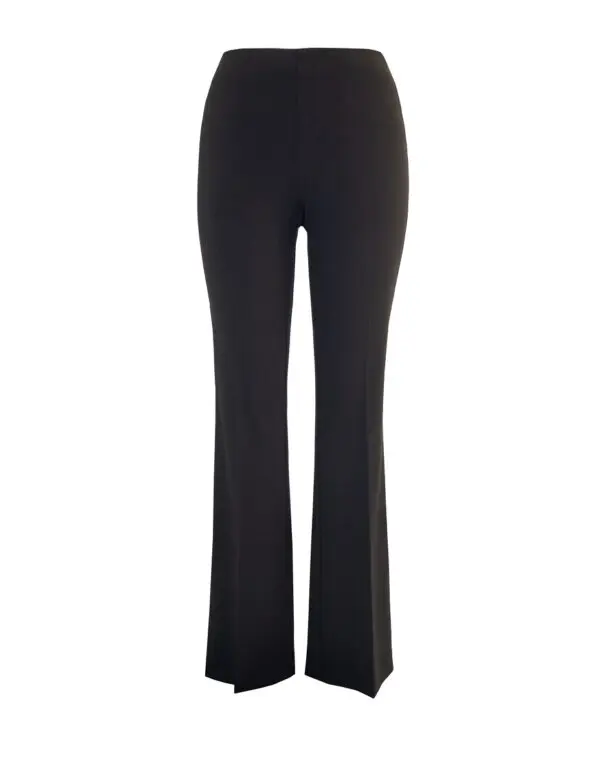 Up Pants 67083 Stretch Crepe 33" Leg Boot Cut Trousers - Black