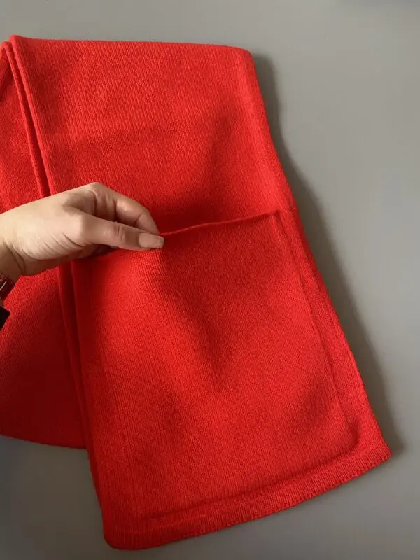 Robert Mackie Conon Pocket Scarf - Tartan Scarlet - Image 2