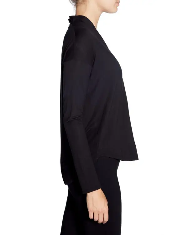 Up Pants 30170 V Neck Top - Black - Image 3