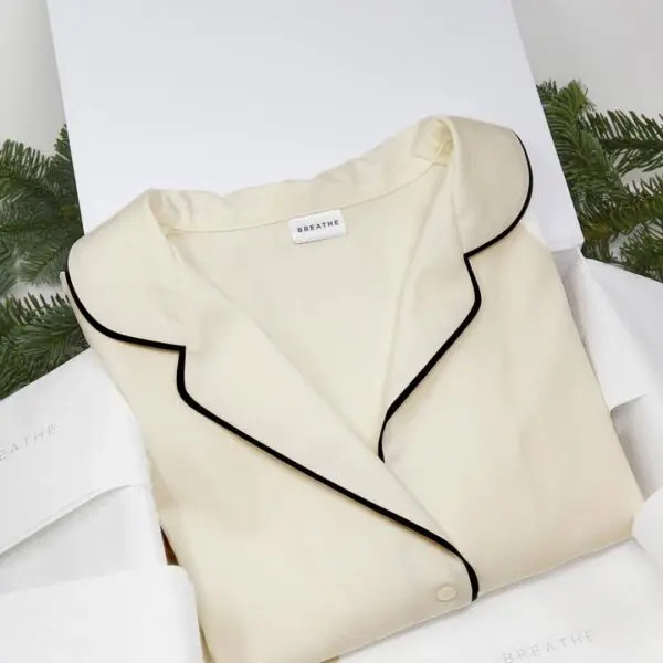 Breathe Organic Cotton Pyjamas - Wheat - Image 4