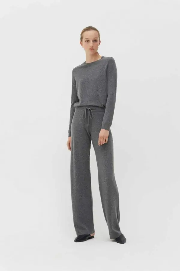 Chinti & Parker Wide Leg Pants - Grey - Image 2