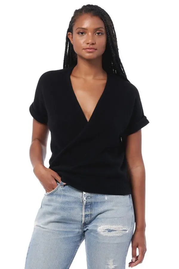 360 Cashmere Audrina Sweater - Black