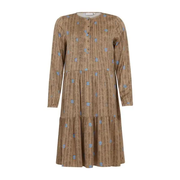 Coster Copenhagen Dress in Sprout Print - Sand