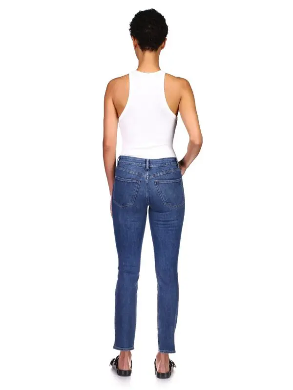DL1961 Angel Mid-Rise Instasculpt Cigarette Leg Jean - River - Image 2