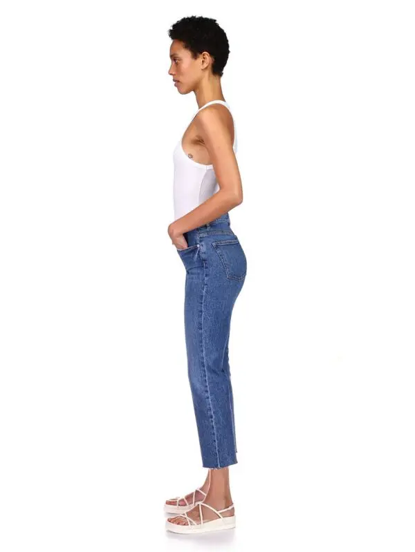 DL1961 Patti High Rise Vintage Ankle Straight Leg Jean - Twilight - Image 3