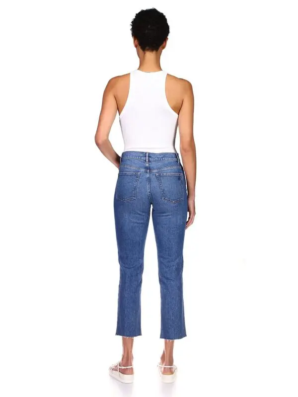 DL1961 Patti High Rise Vintage Ankle Straight Leg Jean - Twilight - Image 2