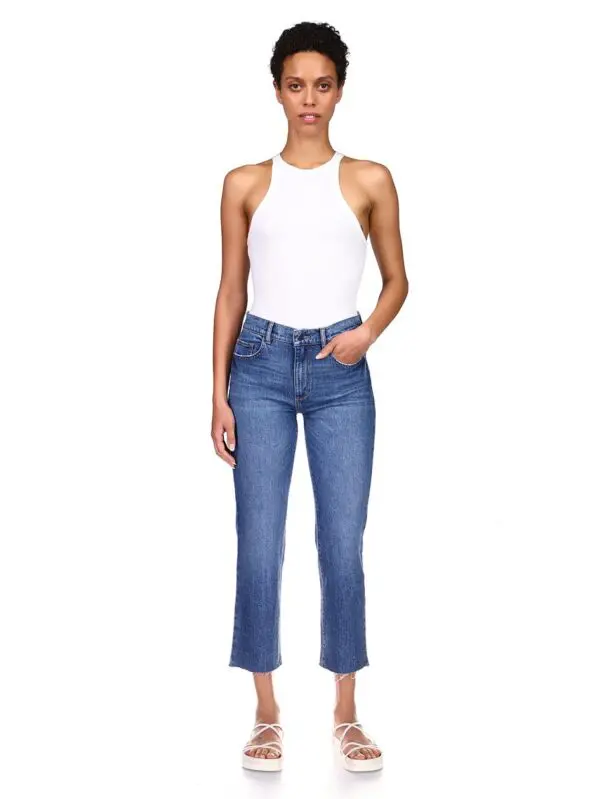 DL1961 Patti High Rise Vintage Ankle Straight Leg Jean - Twilight