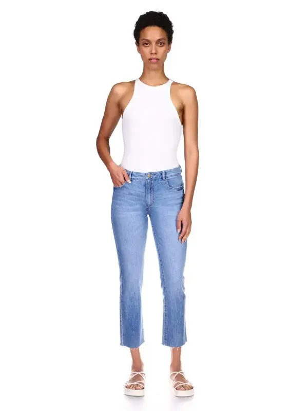 DL1961 Mara Straight Leg Crop Jean - Waterdrop