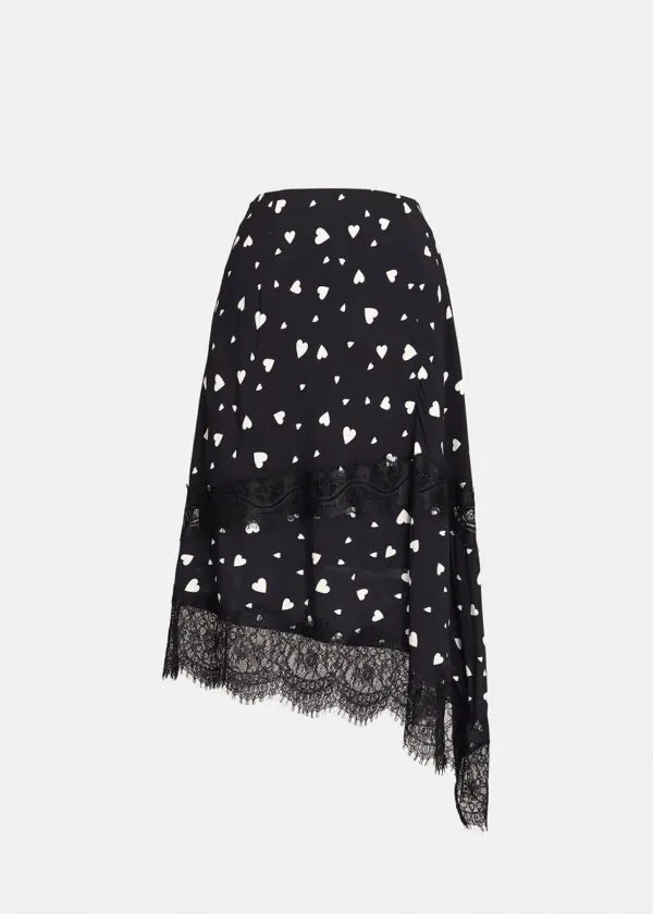 Essentiel Antwerp Zanary Lace Detail Skirt - Combo1 Black Z1BL