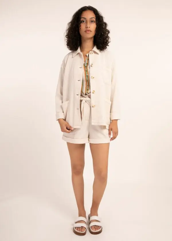Frnch Lauralie Shirt Jacket - Creme