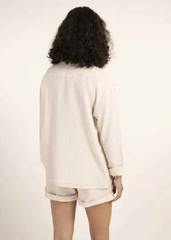 Frnch Lauralie Shirt Jacket - Creme - Image 3