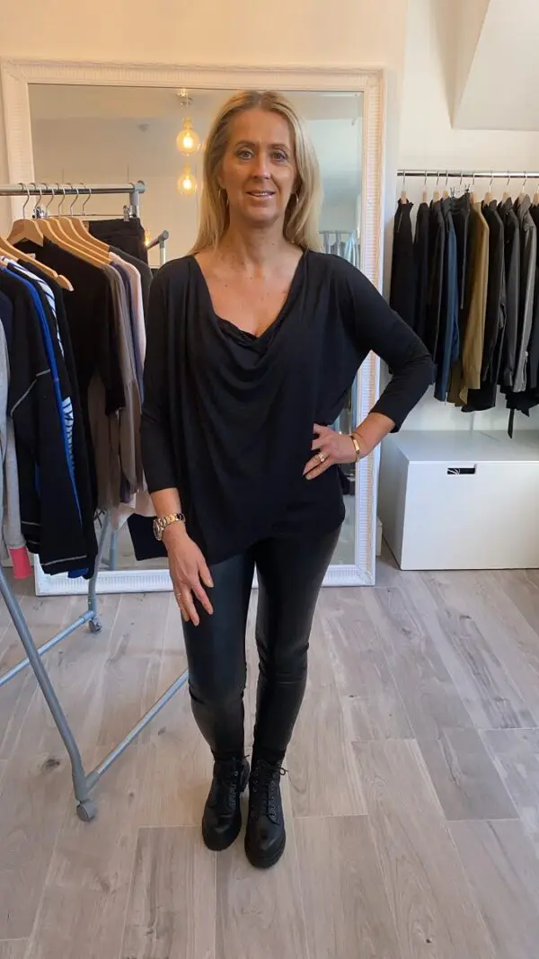 Michael Stars Kira One Size Top - Dark Charcoal - Image 3