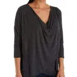Michael Stars Kira One Size Top - Dark Charcoal