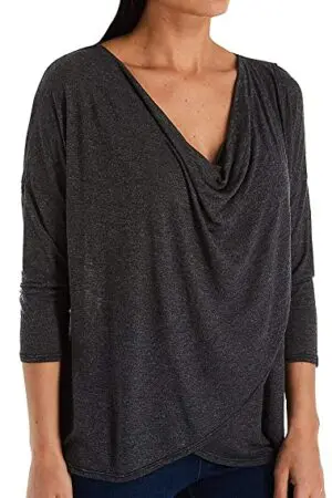 Michael Stars Kira One Size Top - Dark Charcoal