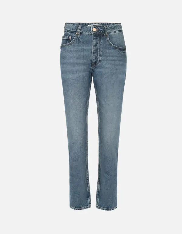 Reiko Harlem Mom Jean - Mid Blue Denim
