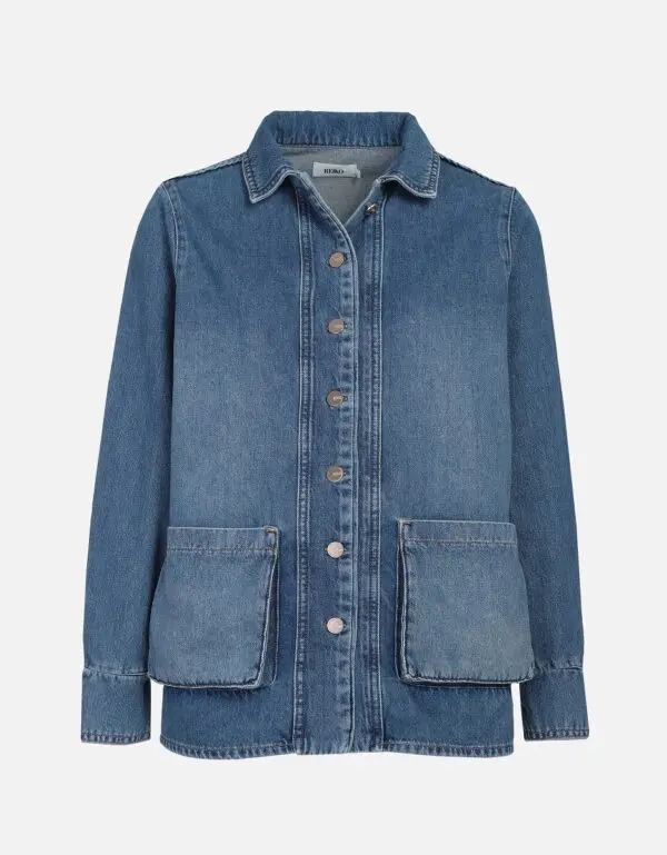 Reiko Fay Jacket - Mid Blue Denim