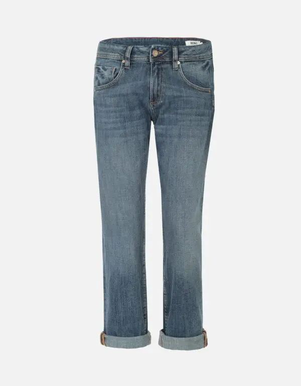 Reiko Nina Boyfriend Jean - Mid Blue Denim