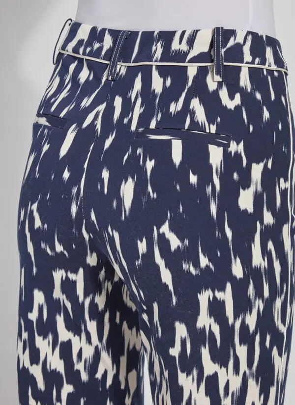 Lyssé Talia Printed Tregging - Painted Spots with Cream Piping - Image 6