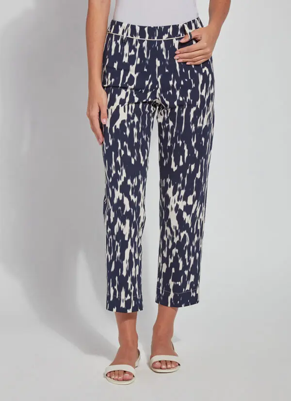 Lyssé Talia Printed Tregging - Painted Spots with Cream Piping