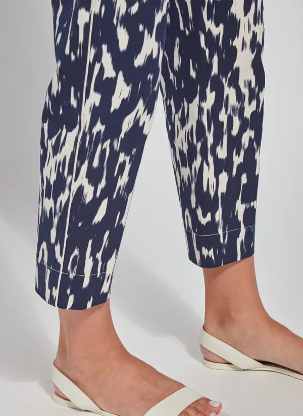 Lyssé Talia Printed Tregging - Painted Spots with Cream Piping - Image 2