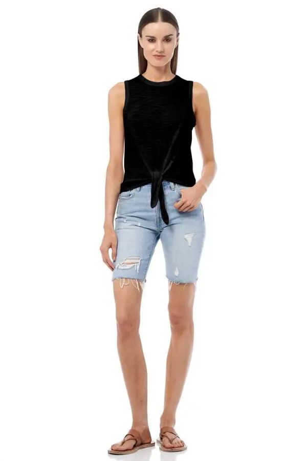 360 Cashmere Arya Tank - Black - Image 4