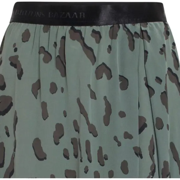 Bruuns Bazaar Lillie Kamillia Skirt - Dark Moss Print - Image 3