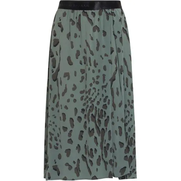 Bruuns Bazaar Lillie Kamillia Skirt - Dark Moss Print