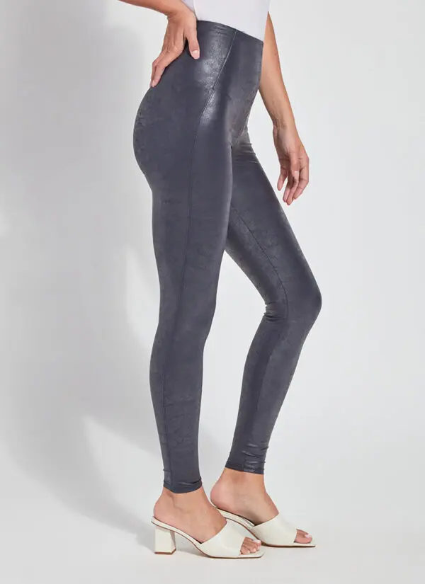 Lyssé Matilda Foil Legging - True Navy - Image 3