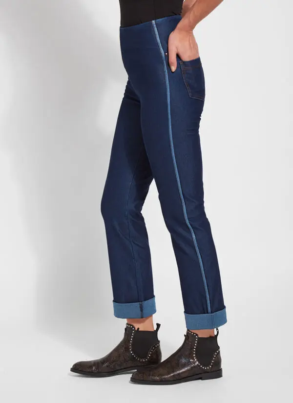Lyssé Repreve Boyfriend Trouser - Indigo - Image 6