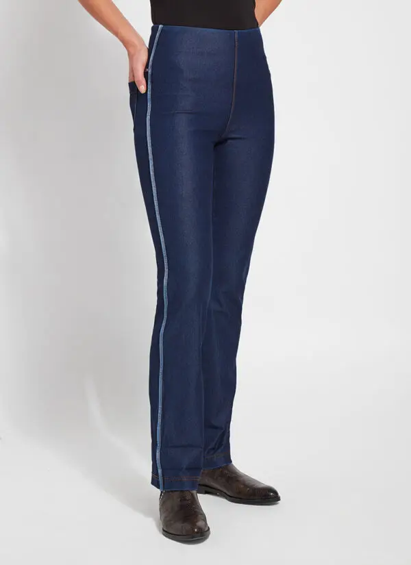 Lyssé Repreve Boyfriend Trouser - Indigo - Image 2