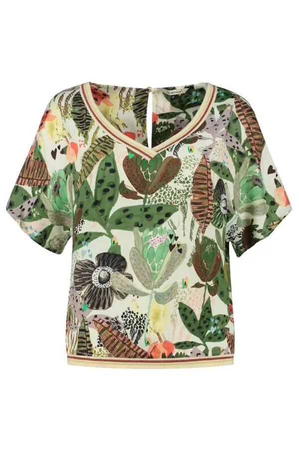 POM Amsterdam SP6538 Top - Jungle Beats Ecru