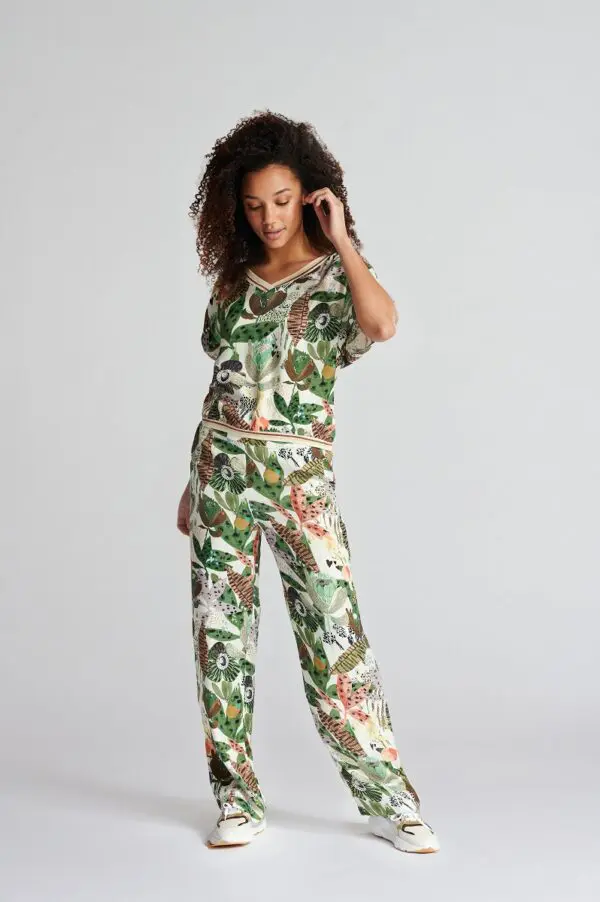 POM Amsterdam SP6538 Top - Jungle Beats Ecru - Image 3
