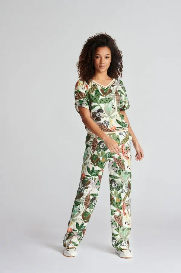 POM Amsterdam SP6538 Top - Jungle Beats Ecru - Image 2