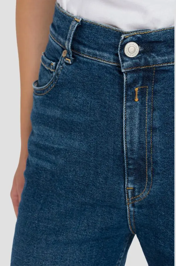Replay Rose Label Kiley Tapered Jeans - Dark Blue - Image 4