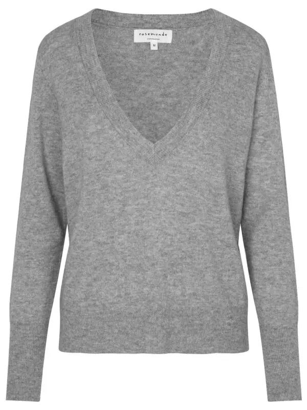 Rosemunde Laica Wool / Cashmere Pullover - Light Grey Melange