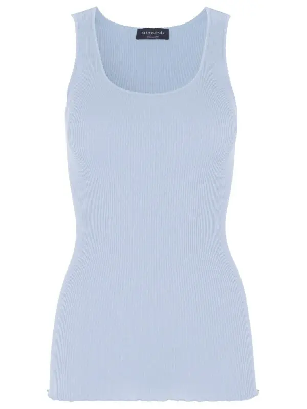 Rosemunde Babette Silk Vest - Heather Sky
