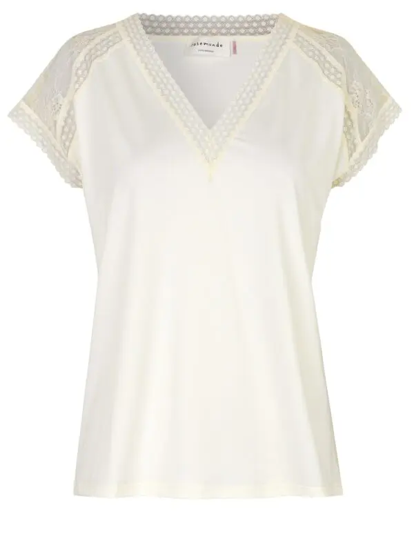 Rosemunde Brioche T Shirt - Ivory