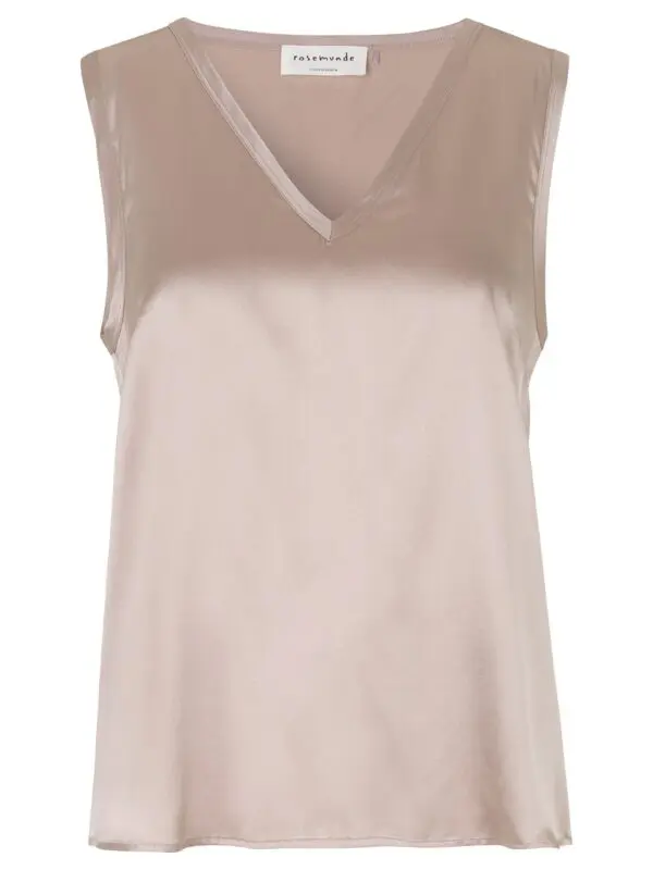 Rosemunde Jade Silk Top - Vintage Powder