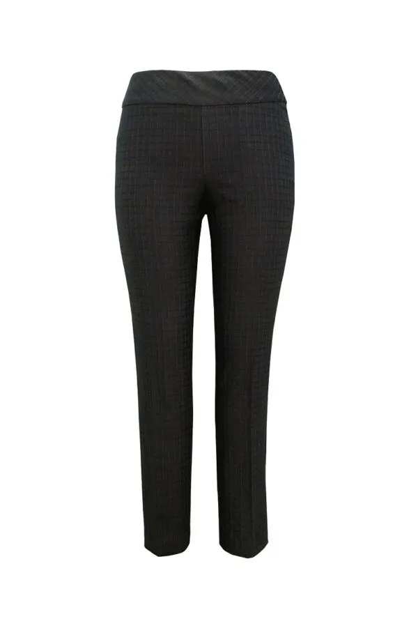Up Pants 66798 Techno 28" Slim Leg Trouser - Black Lines